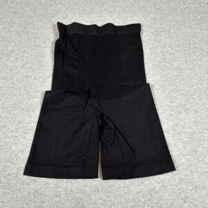 Empetua High Waisted Shaper Boyshorts Womens Medium/‎ Large Black Tummy Control